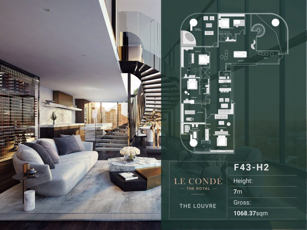 Luxury-Duplex-Penthouse-THE-LOUVRE-at-Le-Condé-BKK1-Layout